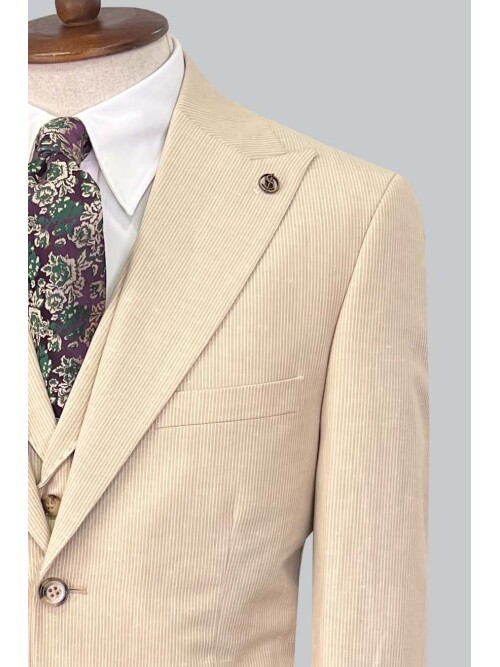 SUIT SARTORIA BEJ KETEN TAKIM ELBİSE 2675