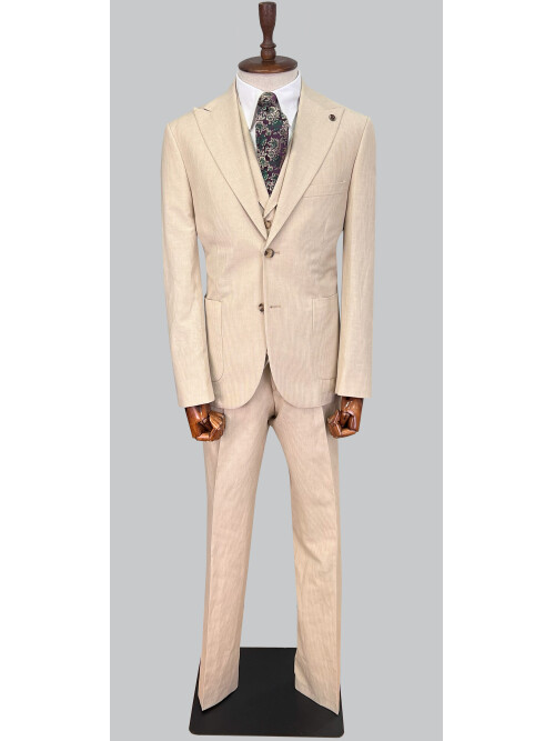 SUIT SARTORIA BEJ KETEN TAKIM ELBİSE 2675