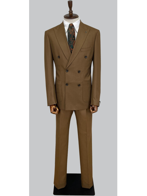 SUIT SARTORIA WOOL BROWN SUIT 2447