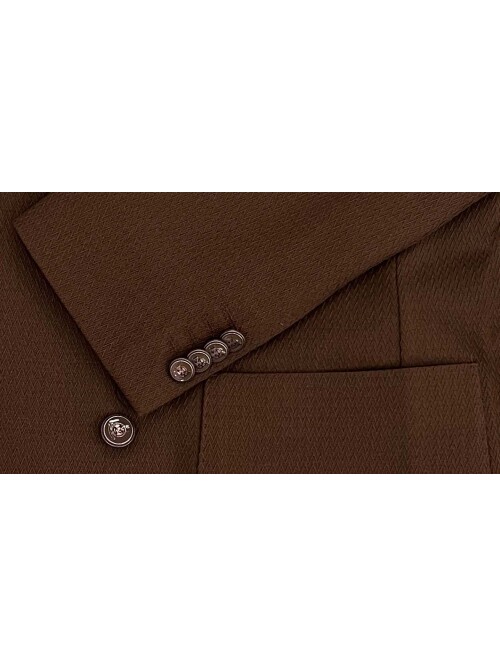 SUIT SARTORIA DARK BROWN JACKET 4369