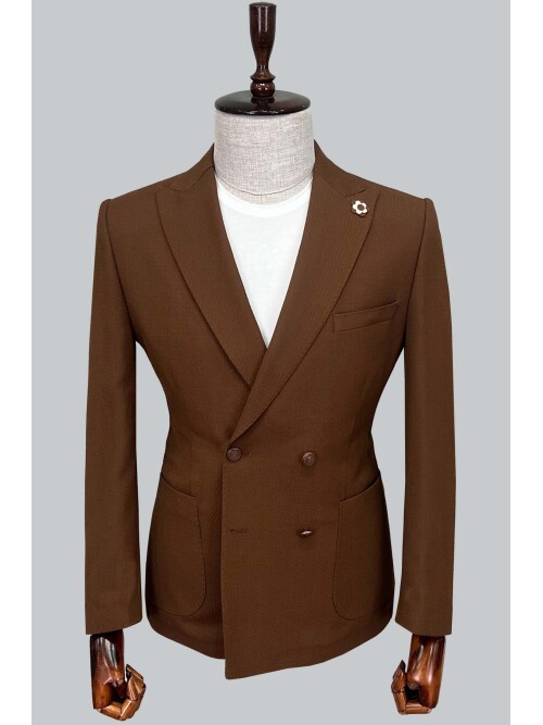 SUIT SARTORIA DARK BROWN JACKET 4369