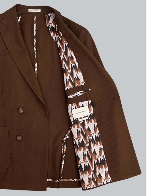 SUIT SARTORIA DARK BROWN JACKET 4369