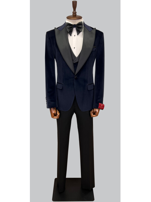 SUIT SARTORIA LACİVERT KADİFE DAMATLIK 5582