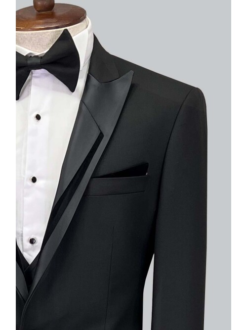 SUIT SARTORIA BLACK TUXEDO 5062