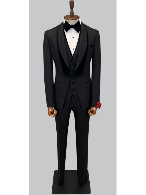 SUIT SARTORIA BLACK TUXEDO 5329