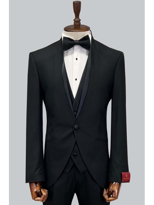 SUIT SARTORIA BLACK TUXEDO 5583