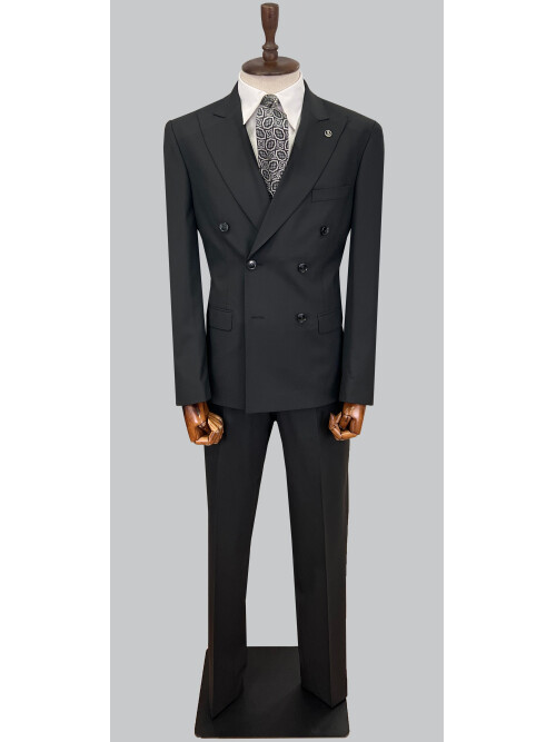 SUIT SARTORIA BLACK WOOL SUIT 2621