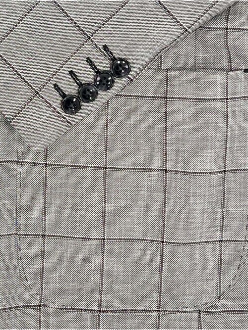 SUIT SARTORIA BLACK LINEN SUIT 2616