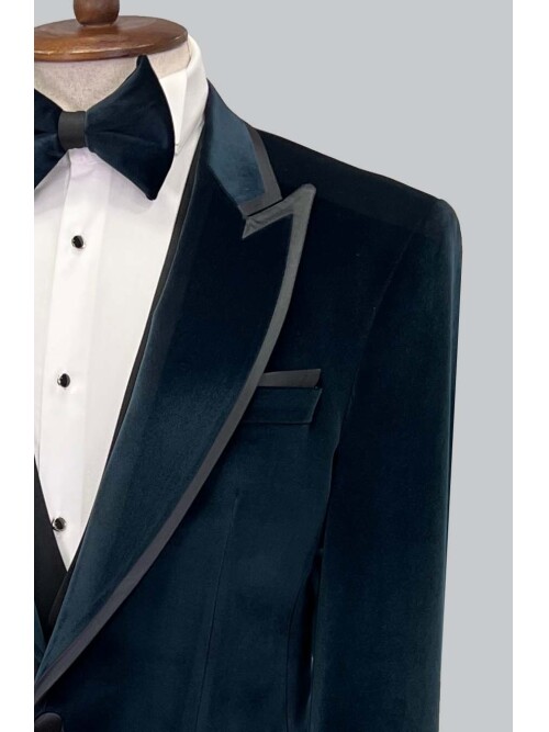 SUIT SARTORIA GREEN VELVET TUXEDO 5580