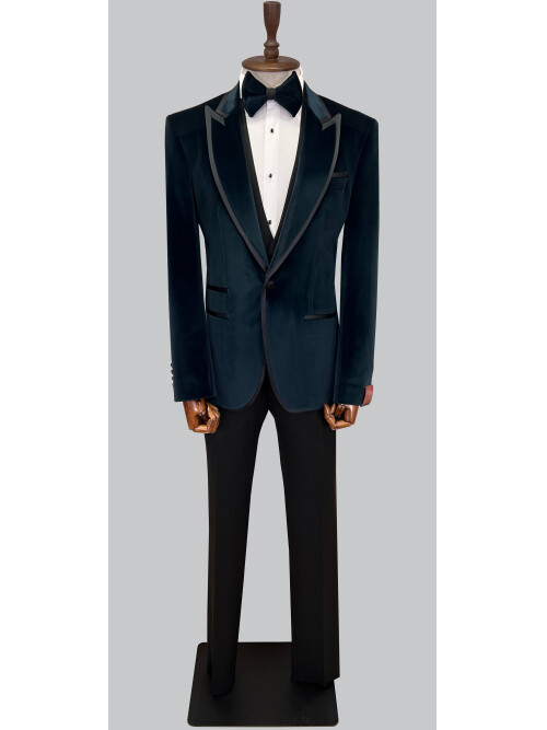 SUIT SARTORIA GREEN VELVET TUXEDO 5580