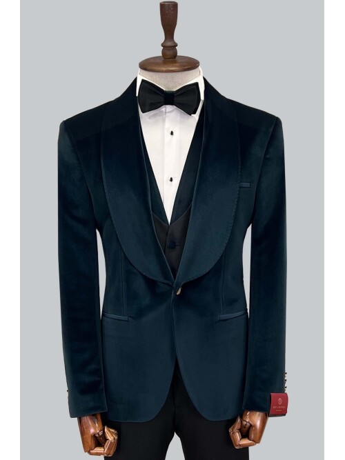 SUIT SARTORIA YEŞİL KADİFE DAMATLIK 5581