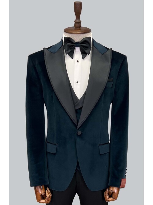 SUIT SARTORIA YEŞİL KADİFE DAMATLIK 5582