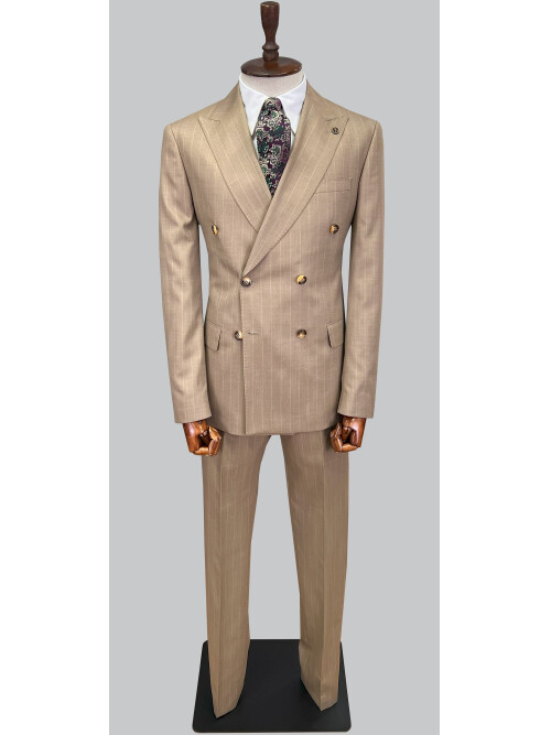 SUIT SARTORIA BEJ KRUVAZE TAKIM ELBİSE 2727