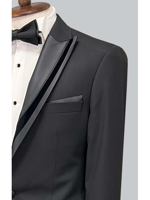 SUIT SARTORIA BLACK TUXEDO 5071