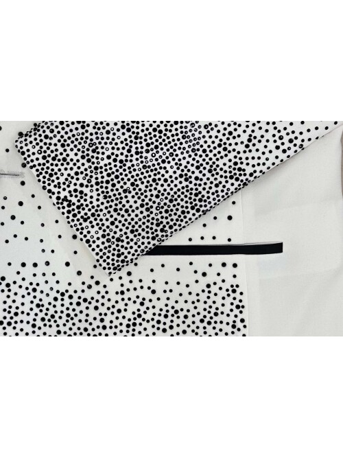 SUIT SARTORIA PEAK LAPEL WHITE TUXEDO 5699