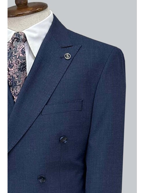 SUIT SARTORIA LIGHT BLUE DOUBLE BREASTED SUIT 2001/16