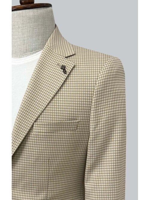 SUIT SARTORIA BEIGE LINEN JACKET 4621