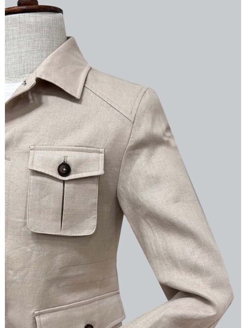 SUIT SARTORIA BEJ KETEN CEKET 4624