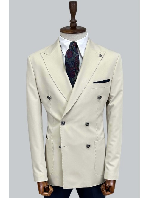 SUIT SARTORIA BEIGE COMBINED DOUBLE BREASTED SUIT 2001/22