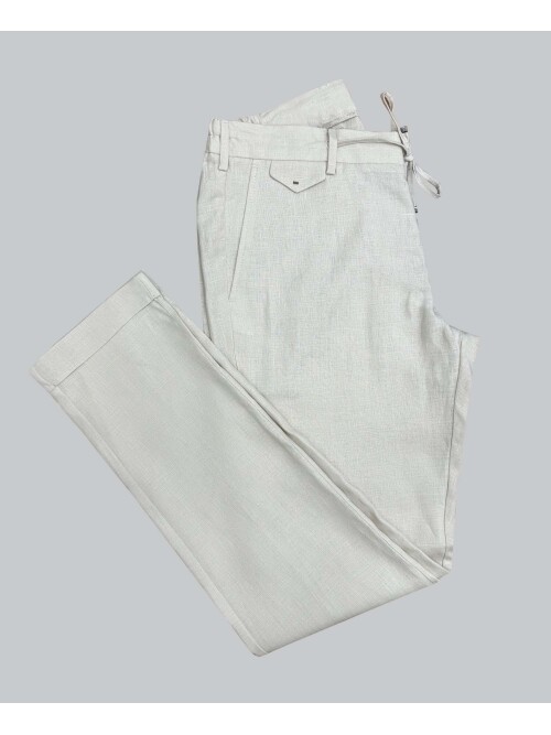 SUIT SARTORIA BEJ KETEN PANTOLON 1154