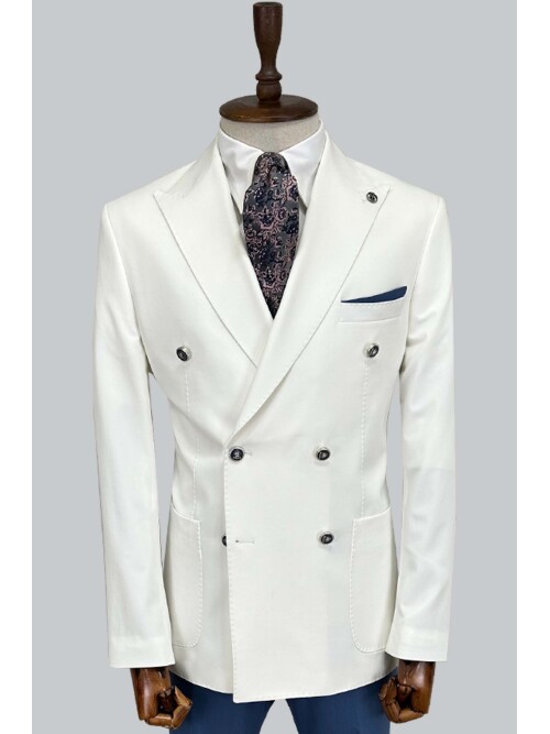 SUIT SARTORIA WHITE COMBINED DOUBLE BREASTED SUIT 2001/22