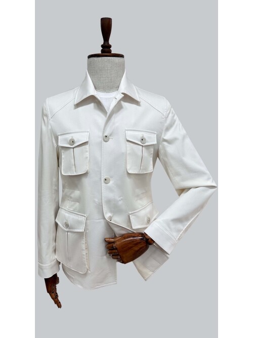 SUIT SARTORIA BEYAZ SPOR 4 CEPLİ CEKET 4513