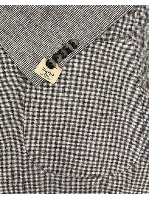 SUIT SARTORIA BLACK LINEN JACKET 4620
