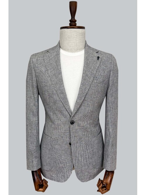 SUIT SARTORIA BLACK LINEN JACKET 4620