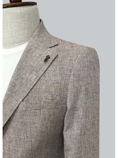 SUIT SARTORIA BORDO KETEN CEKET 4620