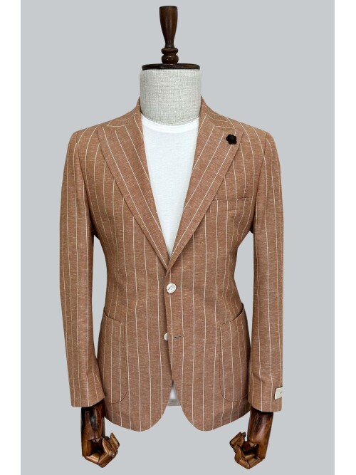 SUIT SARTORIA ÇİZGİLİ KETEN CEKET 4599