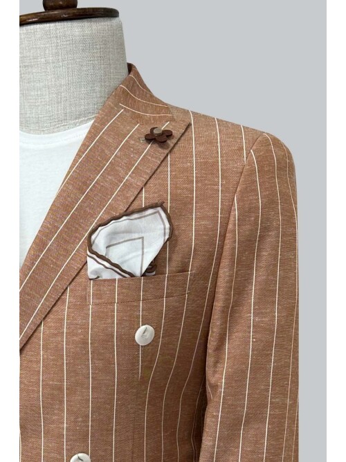 SUIT SARTORIA ÇİZGİLİ KETEN TAKIM 2001/24