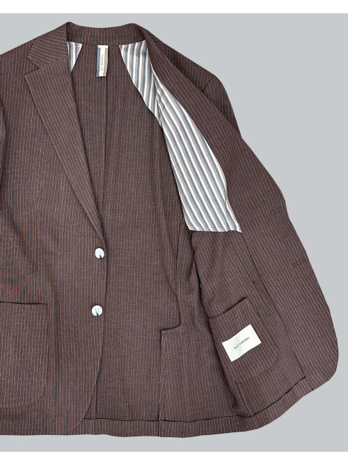 SUIT SARTORIA STRIPED BROWN SPORTS SUIT 2001/30