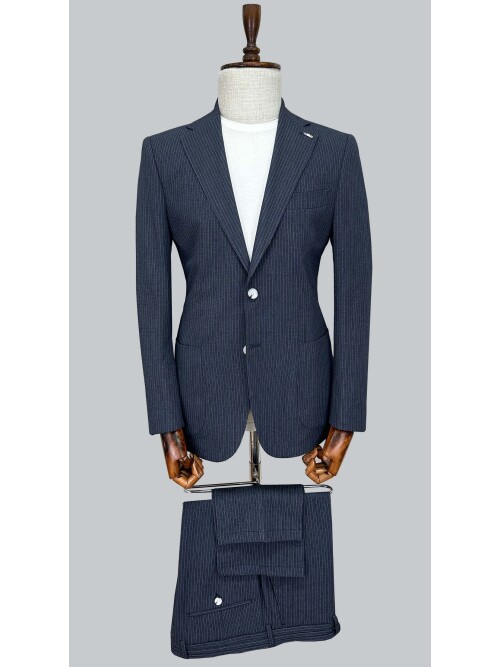 SUIT SARTORIA STRIPED DARK BLUE SPORTS SUIT 2001/30