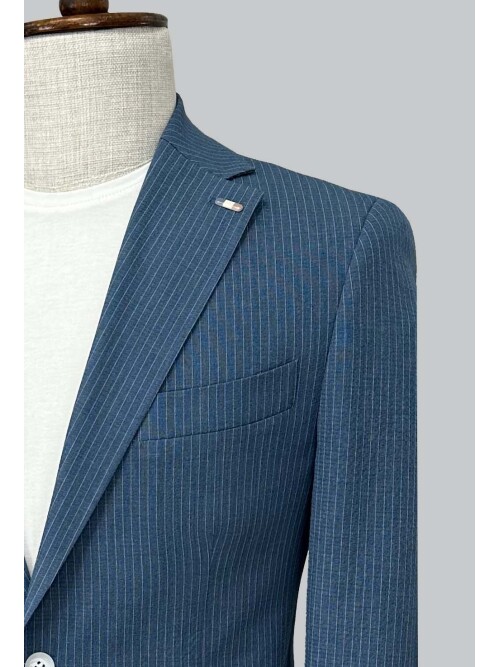 SUIT SARTORIA STRIPED BLUE SPORTS SUIT 2001/30