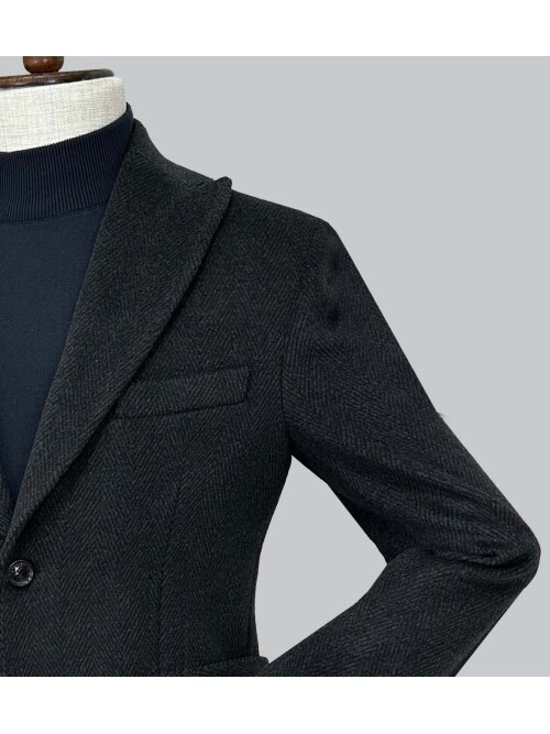 SUIT SARTORIA KOYU GRİ YÜNLÜ KABAN 8147