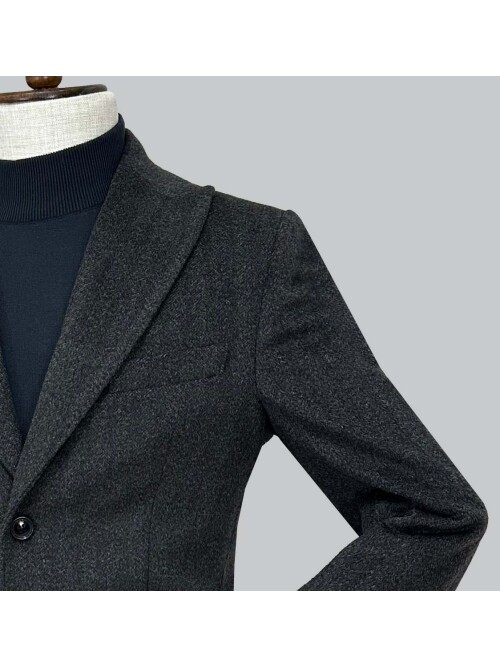 SUIT SARTORIA KOYU GRİ YÜNLÜ KABAN 8147