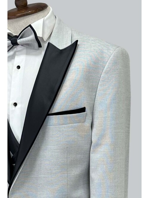 SUIT SARTORIA GREY BIG SIZE TUXEDO 5539