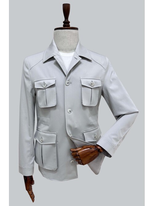 SUIT SARTORIA GREY SPORTS 4 POCKET JACKET 4513