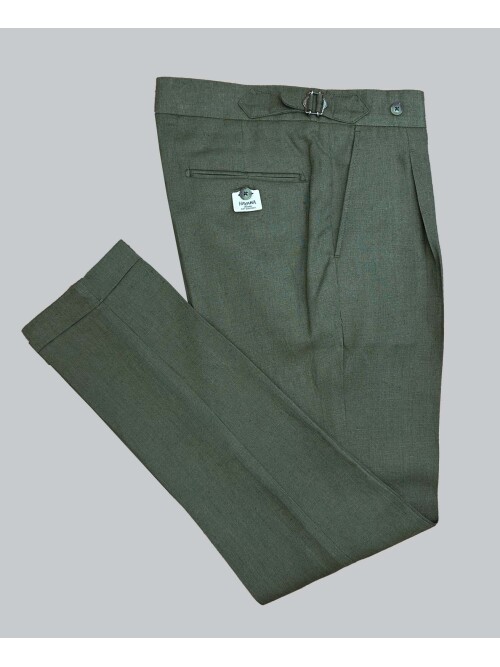 SUIT SARTORIA HAKİ KETEN PANTOLON 1155