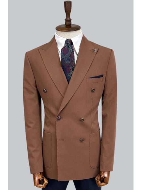 SUIT SARTORIA BROWN COMBINED DOUBLE BREASTED SUIT 2001/22