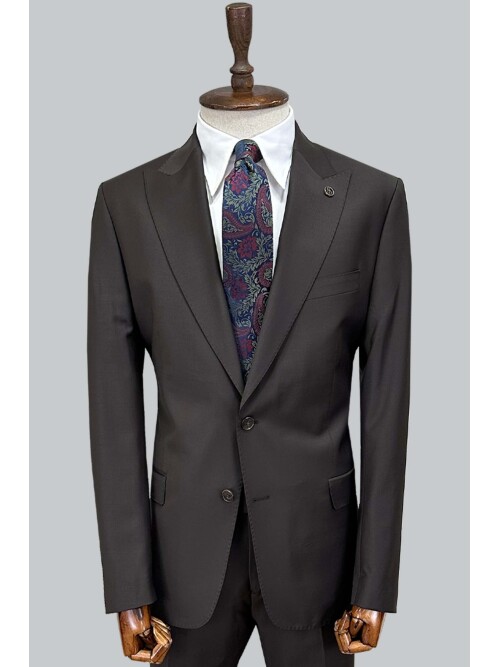 SUIT SARTORIA BROWN WOOL SUIT 2000/37