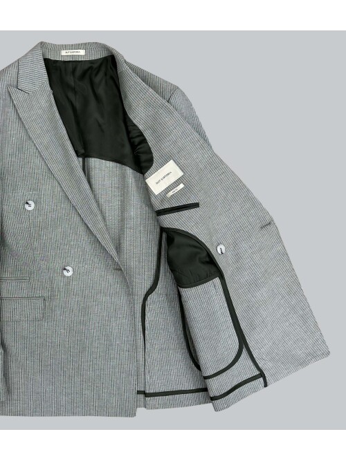 SUIT SARTORIA YEŞİL KETEN ÇİZGİLİ KRUVAZE TAKIM 2131