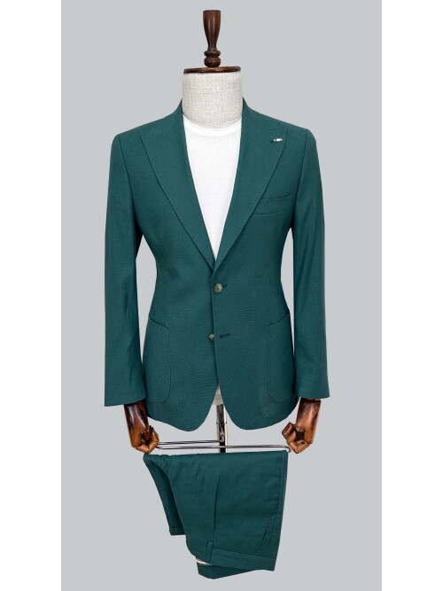 SUIT SARTORIA LINEN GREEN SHORTS SUIT 2001/76