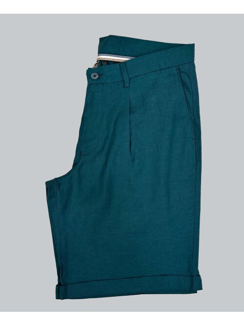 SUIT SARTORIA LINEN GREEN SHORTS SUIT 2001/76