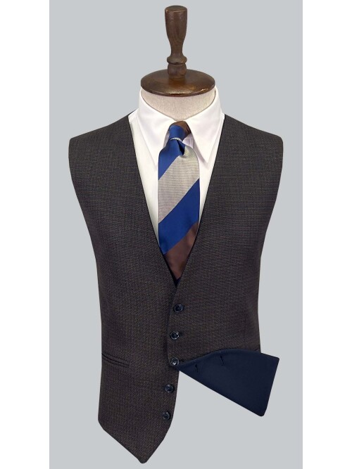 SUIT SARTORIA NAVY BLUE SUIT WITH REVERSIBLE VEST 2810