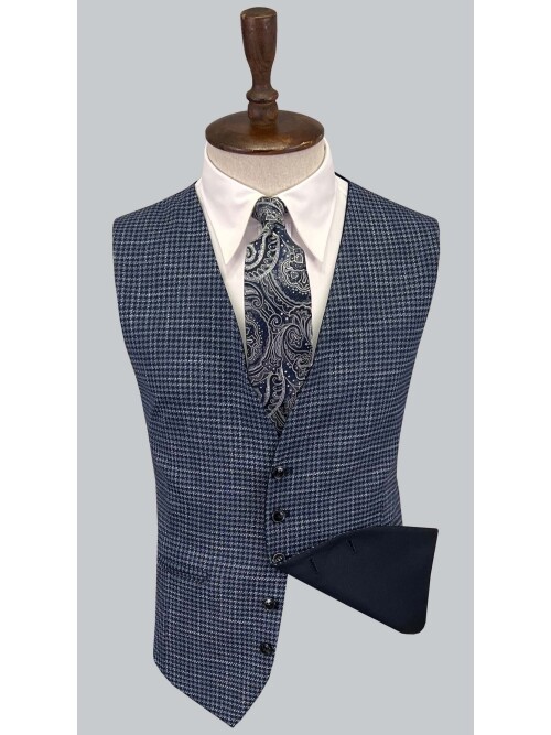 SUIT SARTORIA LACİVERT ÇİFT YÖNLÜ YELEKLİ TAKIM ELBİSE 2810