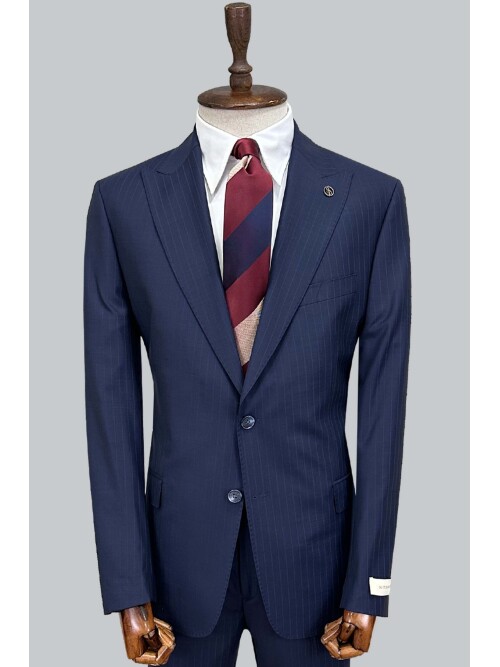 SUIT SARTORIA NAVY BLUE WOOL SUIT 2000/37