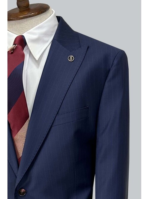 SUIT SARTORIA NVY BLUE WOOL SUIT 2000/37