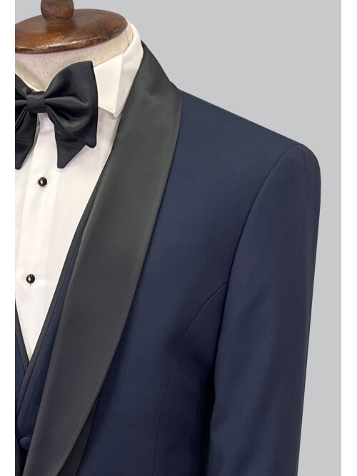 SUIT SARTORIA NAVY BLUE TUXEDO 5619