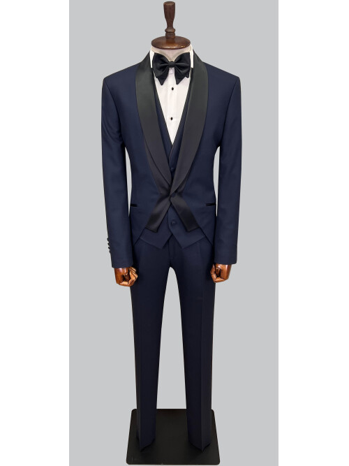 SUIT SARTORIA NAVY BLUE TUXEDO 5619